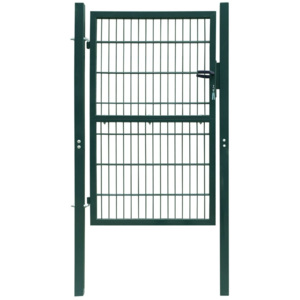 2D plotová branka (jednokřídlá), zelená, 106 x 250 cm