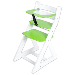 Hajdalánek Rostoucí židle ANETA - malý pultík (bílá, zelená) ANETABILAZELENA