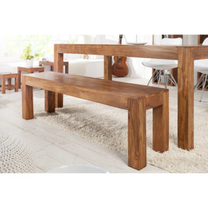 Masívní dřevěná lavice Freddo 140cm