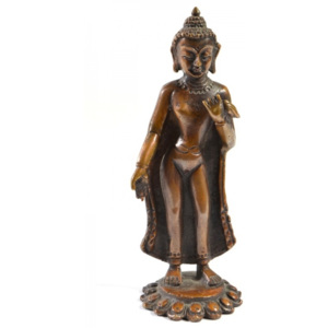 SB Orient Bodhisatwa, soška malá, měď, 12,5x4cm