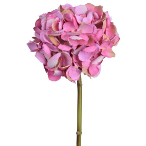 Fialová umělá květina Hortenzie