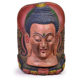SB Orient Dřevěná maska, Budhova hlava, 70cm