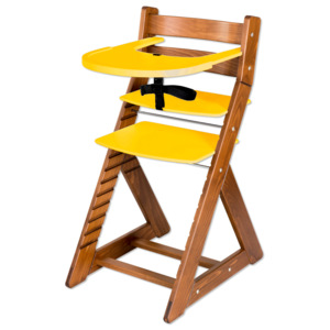 Hajdalánek Rostoucí židle ELA - velký pultík (dub tmavý, žlutá) ELADUBTMAVYZLUTA