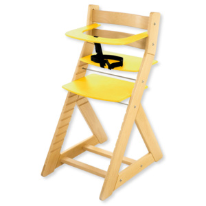 Hajdalánek Rostoucí židle ANETA - malý pultík (bříza, žlutá) ANETABRIZAZLUTA