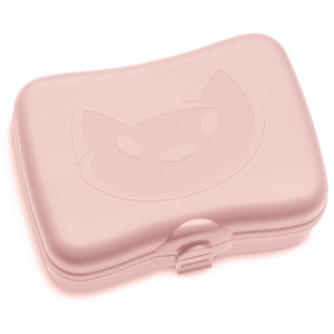 Box na svačinu Koziol kočka růžový plastový 16,5x11,5x6,5cm