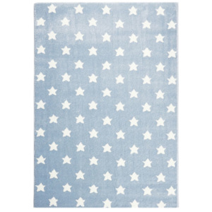 LIVONE Dětský koberec LITTLE STARS modrá/bílá 80x150 cm