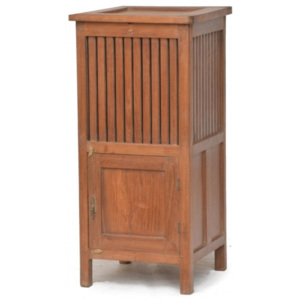 SB Orient Prádelník z antik teakového dřeva, 45x45x94cm