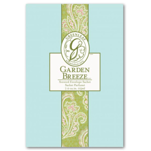 Greenleaf - vonný sáček Garden Breeze 115ml (Vůně svěžího jarního vzduchu a čisté vody s květinovými tóny a nádechem balsamica v elegantním papírovém sáčku Garden Breeze.)