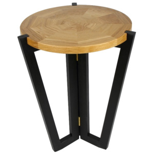 Odkládací stolek Dilmar 45 cm, dub/černá