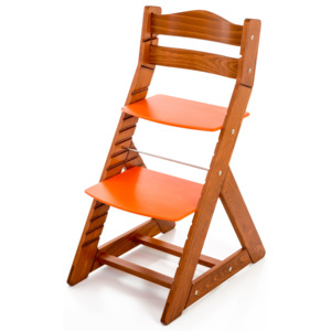 Hajdalánek Rostoucí židle MAJA - opěrka do kulata (třešeň, oranžová) MAJATRESENORANZOVA