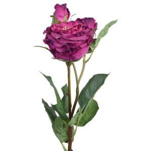 Umělá květina růžová růže Ego dekor