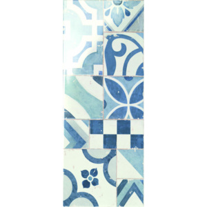 MARAZZI Modro-bílý dekor DECORO MANDALA ICE 20 x 50