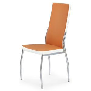 Halmar K210 židle oranžová / bílá