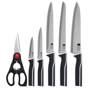 Set 5 nožů a kuchyňských nůžek Bergner Strikes
