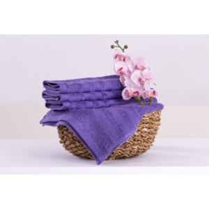 XPOSE ® Bambusový ručník SÁRA - fialová 30x50 cm 6ks