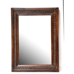 SB Orient Zrcadlo ve vyřezávaném rámu z antik teaku, 76x100x4cm