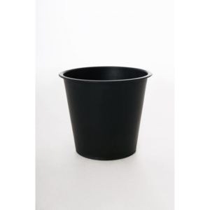Kulatá plastová vložka 21, 19,5 * Ø 21 cm, černá