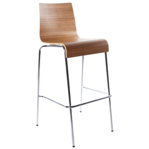 Moderní barová židle Aiden zebrano
