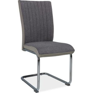 Casarredo Jídelní čalouněná židle H-930 šedá/sv. šedé boky