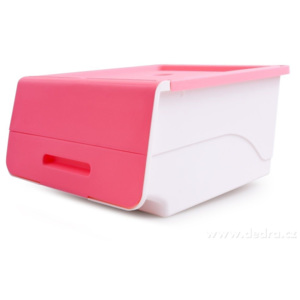Dedra Stohovatelný plastový box růžový
