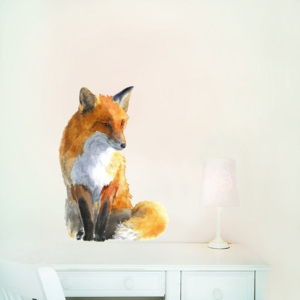 Znovu snímatelná samolepka Fox Small, 42x30 cm