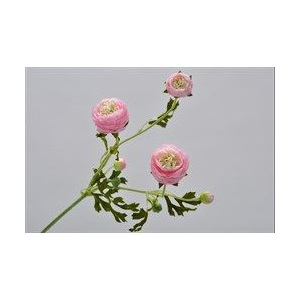 Umělá květina Silk-ka Pryskyřník sv.růžový 65cm