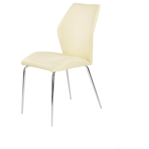 Halmar Kovová židle K253 vanilková