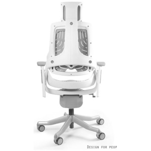Kancelářská židle Wanda bílý podklad elastomer šedá
