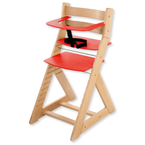 Hajdalánek Rostoucí židle ANETA - malý pultík (buk, červená) ANETABUKCERVENA