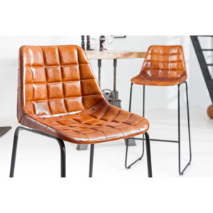 Designová barová kožená židle alson