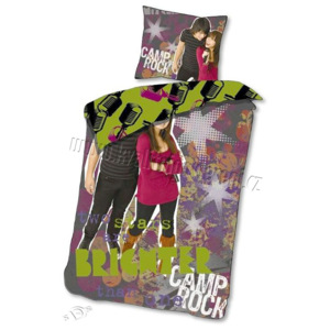 HERDING Povlečení Camp Rock fialová 140/200 barva: fialová, Materiál: bavlna, rozměry: 1x 140/200, 1x 70/80