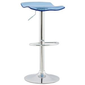 Moderní barová židle Lucas modrá