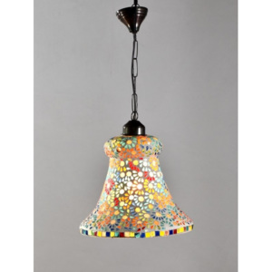 SB Orient Skleněná mozaiková lampa, multibarevná, ruční práce, prům. 28cm, výs.30cm