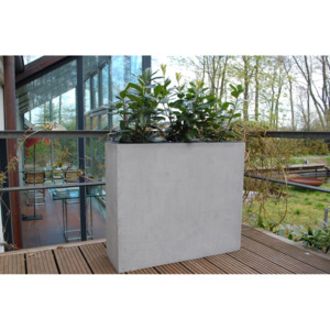 Květináč ELEMENTO, sklolaminát, šířka 88 cm, beton design
