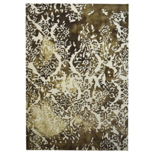 Hans Home | Ručně tkaný a všívaný koberec Panipat Flower, hnědá