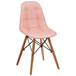 Skandinávská židle SASSY růžová