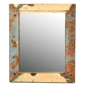 SB Orient Zrcadlo v rámu, antik, teak, 27x33x2cm