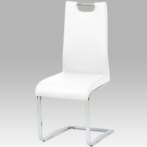 Jídelní židle DCH-563 WT koženka bílá - Autronic