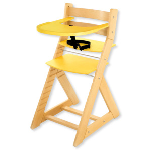 Hajdalánek Rostoucí židle ELA - velký pultík (bříza, žlutá) ELABRIZAZLUTA