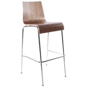 Moderní barová židle Aiden ořech