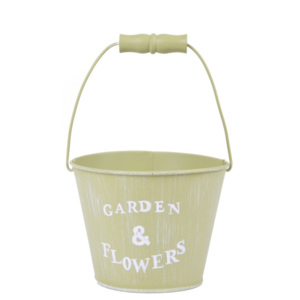 Malý zelený kyblík Ego Dekor Garden & Flowers