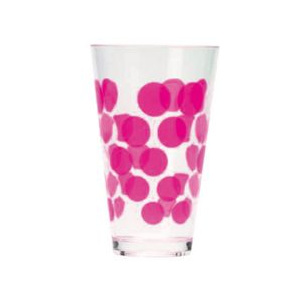 Sklenice Zak Designs Dot Dot plastová růžová 300ml