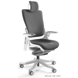 Kancelářská židle Wanda II - tkanina bílý podklad černá