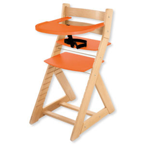 Hajdalánek Rostoucí židle ELA - velký pultík (buk, oranžová) ELABUKORANZOVA