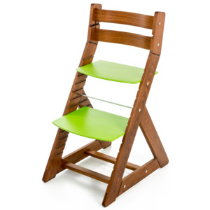 Hajdalánek Rostoucí židle ALMA - standard (dub tmavý, zelená) ALMADUBTMAVYZELENA