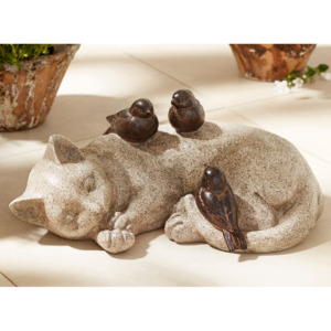 Dekorační figurka Spící kočička