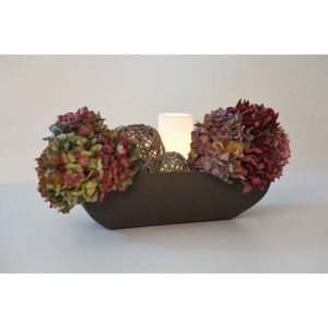 Květináč na bonsaje/dekorační miska AGLAIA 38, šířka 38 cm, pískovec, taupe