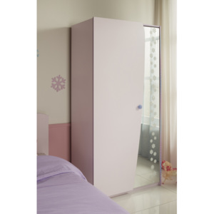 Harmonia Dětská šatní skřín Frozen - světle růžová/fialková 90x200cm