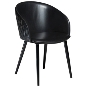 Černá koženková židle DAN-FORM Denmark Dual