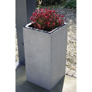 Květináč BLOCK 60, sklolaminát, výška 60 cm, beton design